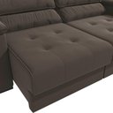 Ver imagem 3 de Sofá Cama Kappesberg Stelo Suede Café 230cm
