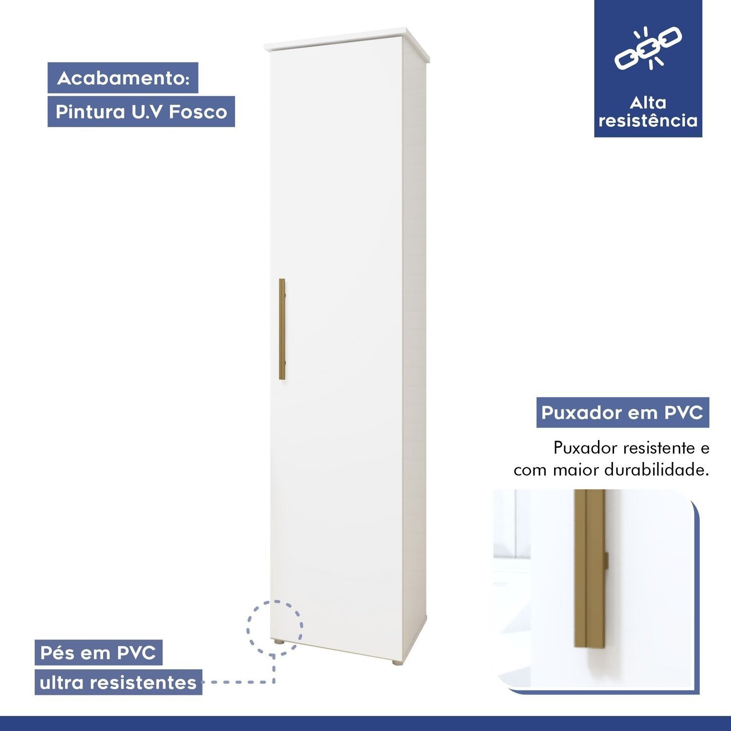 Lavanderia Modulada 1 Armário Multiuso e Armário Aéreo Jundiaí - 3