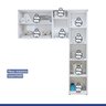 Lavanderia Modulada 1 Armário Multiuso e Armário Aéreo Jundiaí - 5