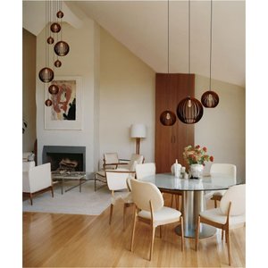 Conjunto Lustres para Sala de Estar e Sala de Jantar Mix - Marrom