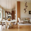 Ver imagem 5 de Conjunto Lustres para Sala de Estar e Sala de Jantar Mix - Marrom