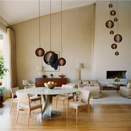 Conjunto Lustres para Sala de Estar e Sala de Jantar Mix - Marrom - 3