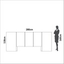 Ver imagem 4 de Cabeceira Lisa 280 cm X 118 cm Quarto Branco
