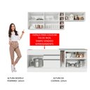 Ver imagem 6 de Armário de Cozinha Completa 220cm Branco/Branco/Rustic Parma Madesa 02