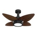 Ver imagem 2 de Ventilador de Teto Aspen LED Venti-delta 6000k Preto 4Pás Imbuia 110V+Controle