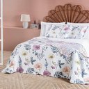Ver imagem 2 de Kit Cobre Leito Colcha Lumiere Casal Dupla Face - Eloise