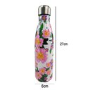 Ver imagem 5 de Garrafa Termica Estampada Flores Inox 500ml Floral Florido Dia a Dia Treino Caminhada Academia Traba