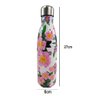 Garrafa Termica Estampada Flores Inox 500ml Floral Florido Dia a Dia Treino Caminhada Academia Traba - 5