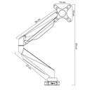 Ver imagem 5 de Suporte para Monitor Articulado Elements Armstrong Duo White