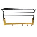 Ver imagem 4 de Toalheiro Roupa Varal Porta Toalha Prateleira Gancho Pousada Hotel Casa Lavanderia Banheiro