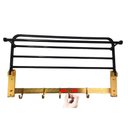 Ver imagem 3 de Toalheiro Roupa Varal Porta Toalha Prateleira Gancho Pousada Hotel Casa Lavanderia Banheiro