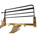 Ver imagem 6 de Toalheiro Roupa Varal Porta Toalha Prateleira Gancho Pousada Hotel Casa Lavanderia Banheiro