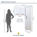 Ver imagem 3 de Lavanderia Modulada 1 Armário Multiuso e Armário Aéreo Uberlândia
