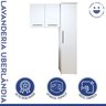 Lavanderia Modulada 1 Armário Multiuso e Armário Aéreo Uberlândia - 6
