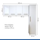 Ver imagem 3 de Lavanderia Modulada 1 Armário Multiuso e Armário Aéreo Guarulhos