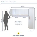 Ver imagem 3 de Lavanderia Modulada 1 Armário Multiuso e Armário Aéreo Guarulhos