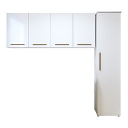 Lavanderia Modulada 1 Armário Multiuso e Armário Aéreo Guarulhos - 2