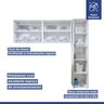 Lavanderia Modulada 1 Armário Multiuso e Armário Aéreo Guarulhos - 9