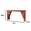 Ver imagem 5 de Aparador Madeira Maciça Tampo Laminado 132 cm Cor Pinhão Aparador Moderno