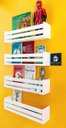 Ver imagem 2 de Kit 4 Prateleiras Organizadoras de Livros de Criança Nicho Revisteiro de Parede Infantil Estante de 