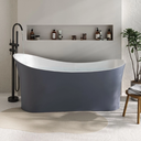 Ver imagem 7 de Banheira Freestanding Imersão Acrílico 165 Cm Azurita Pingoo.casa - Cinza