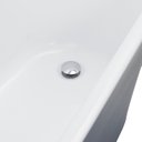 Ver imagem 4 de Banheira Freestanding Imersão Acrílico 165 Cm Azurita Pingoo.casa - Cinza