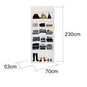 Ver imagem 2 de Módulo para Closet sem Porta com Prateleira 100% MDF Branco
