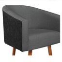 Ver imagem 4 de Poltrona Luiza Pés Palito Factor Preto e Linho - Doce Sonho Móveis POLTRONAS POLTRONAS PARA SALA POL
