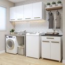 Ver imagem 1 de Lavanderia Modulada 2 Armários Aéreo 1 Balcão Teresópolis