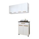 Ver imagem 2 de Lavanderia Modulada 2 Armários Aéreo 1 Balcão Teresópolis