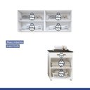 Ver imagem 7 de Lavanderia Modulada 2 Armários Aéreo 1 Balcão Teresópolis