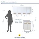 Ver imagem 3 de Lavanderia Modulada 2 Armários Aéreo 1 Balcão Teresópolis