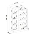 Ver imagem 4 de Sapateira Multiuso Roupeiro Armário Sollys Branco + Nicho Decorativo - Bela Móveis