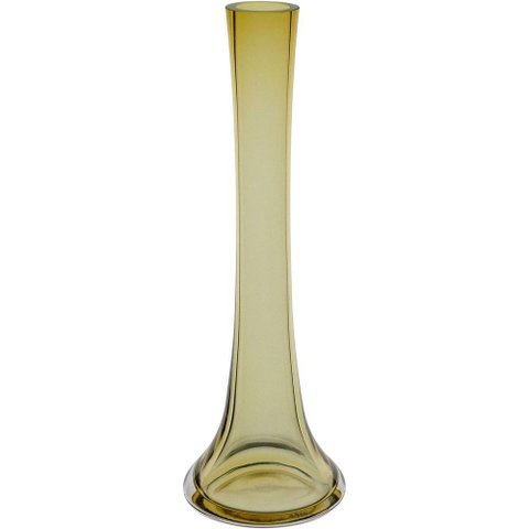 Vaso Decorativo Enfeite Casa Tubo Home&co Vidro 25x8x8cm Verde