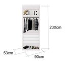 Ver imagem 2 de Módulo para Closet sem Porta com Gavetas 100% MDF