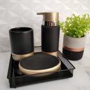 Ver imagem 2 de Conjunto para Banheiro em Cerâmica 3 Peças Clássico