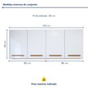 Ver imagem 3 de Lavanderia Modulada 2 Armários Aéreo Guarapari