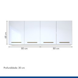 Lavanderia Modulada 2 Armários Aéreo Guarapari - 7