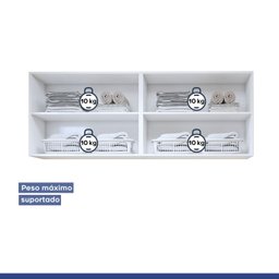 Lavanderia Modulada 2 Armários Aéreo Guarapari - 6