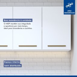 Lavanderia Modulada 2 Armários Aéreo Guarapari - 5