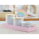 Ver imagem 5 de Kit Higiene Pequeno Madeira Bebê Menina Rosa Póa K019