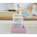 Ver imagem 4 de Kit Higiene Pequeno Madeira Bebê Menina Rosa Póa K019