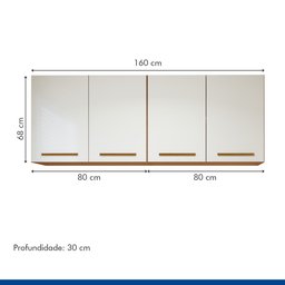 Lavanderia Modulada 2 Armários Aéreo Guarapari - 7