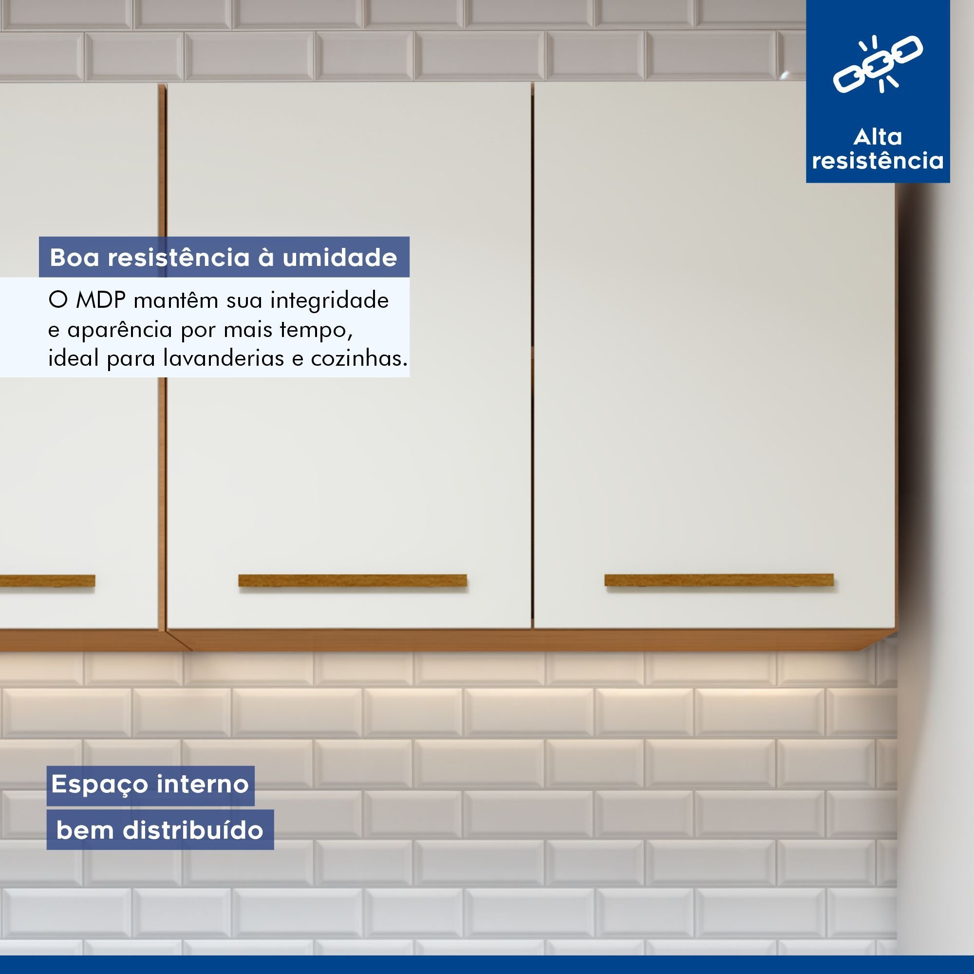 Lavanderia Modulada 2 Armários Aéreo Guarapari - 5