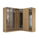 Ver imagem 2 de Guarda Roupa Modulado 8 Portas com Reflecta e Led 100% Mdf Cor:olmo