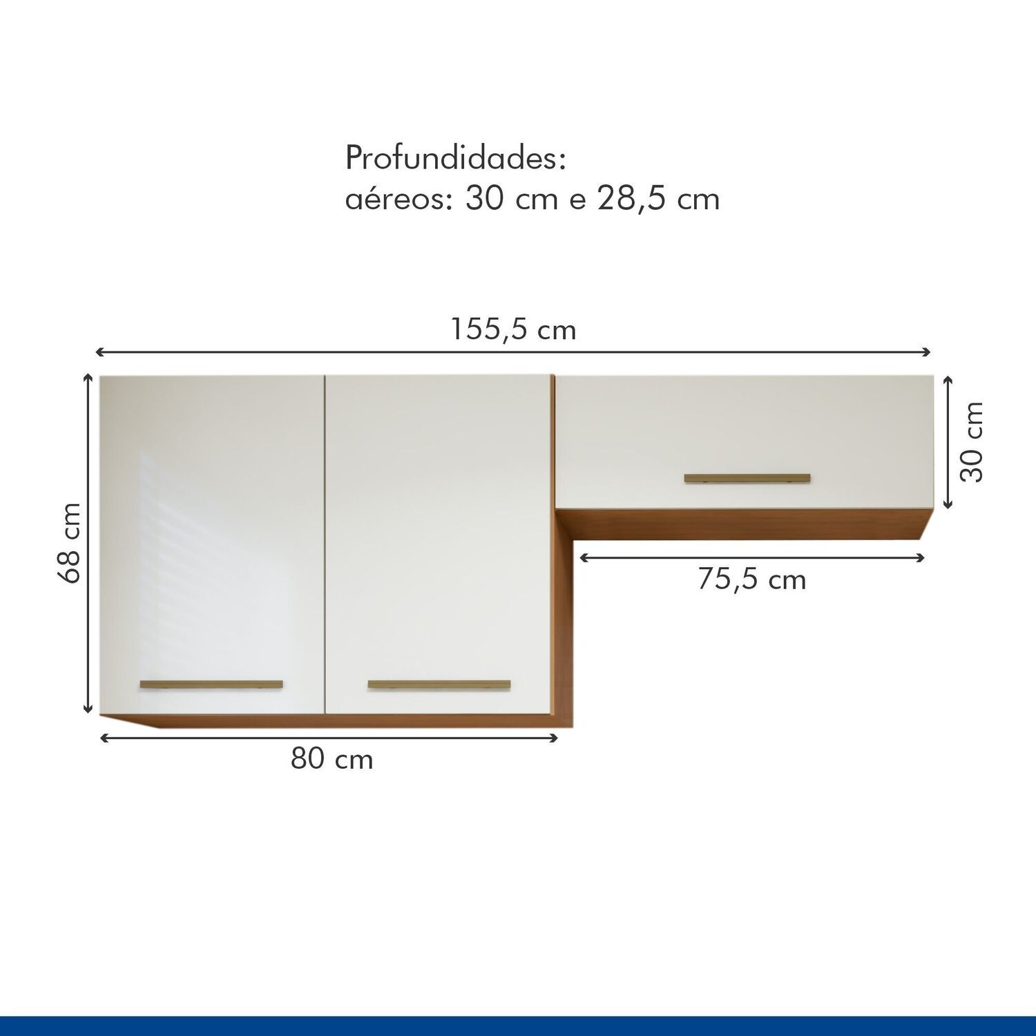 Lavanderia Modulada 2 Armários Aéreo França - 7