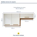 Ver imagem 3 de Lavanderia Modulada 2 Armários Aéreo França