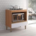 Ver imagem 2 de Balcão Armário Cooktop 4 Bocas 1 Gaveta Macadâmia