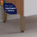 Ver imagem 6 de Balcão Armário Cooktop 4 Bocas 1 Gaveta Macadâmia