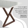 Conjunto Sala de Jantar Mesa 160x90cm Base Império Tampo Mdf Laca com Vidro Napoli - 10